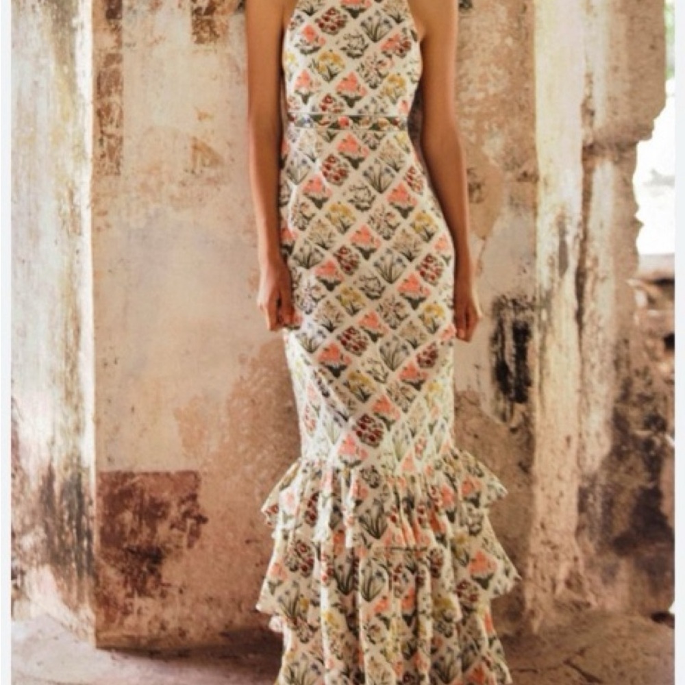 Agua by Agua Bendita
Women's Magnolia Printed Linen Maxi Halter Dress